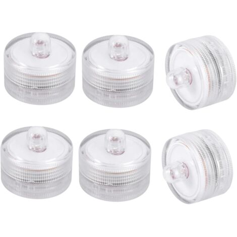 6pièces Bougie LED Décorative Étanche Lot pour Fêtes (1/5)
