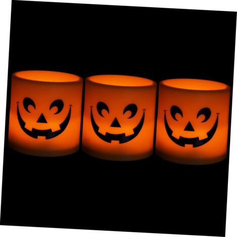 3pièces Bougies LED Halloween Décorations Intérieures avec (1/5)