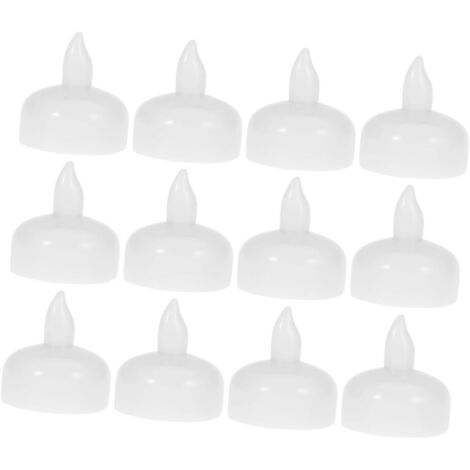 12 Pièces Bougies Flottantes Blanches Bougies à Eau Bougie (1/5)