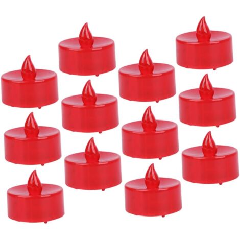 12 Pièces Bougies LED Décoratives sans Flamme Lampes LED à (1/5)