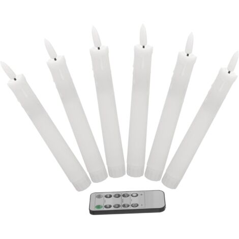 6pièces Bougies Électroniques LED avec Télécommande Lot de (1/5)