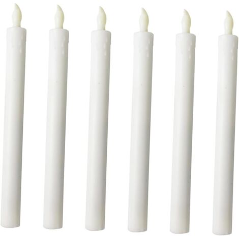 6pièces Lot de Bougies LED Longues Imitation Bougies (1/5)