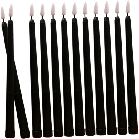 Lot De 12 Bougies Coniques Sans Flamme Led à Piles, Couleur (1/5)