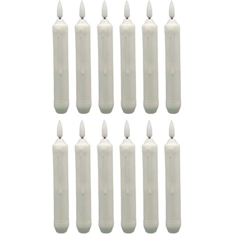 12pièces Lot de Bougies LED sans Flamme Électriques pour (1/5)