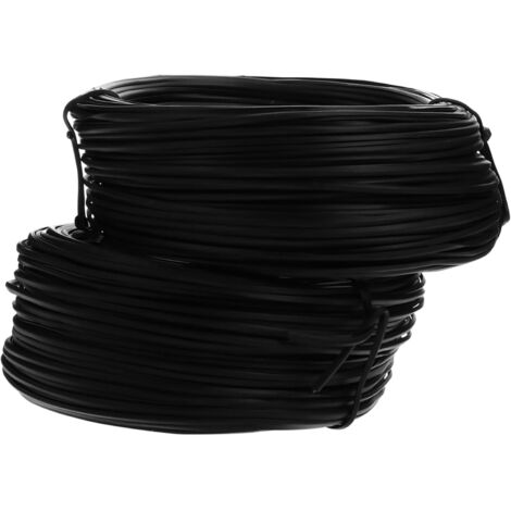 2 pièces Attache Fil Galvanisé Flexible Lot de Colliers de