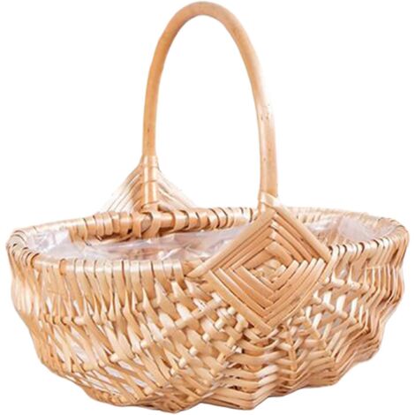 Panier en Rotin avec,Panier Vide en Rotin pour Fleurs - (1/5)