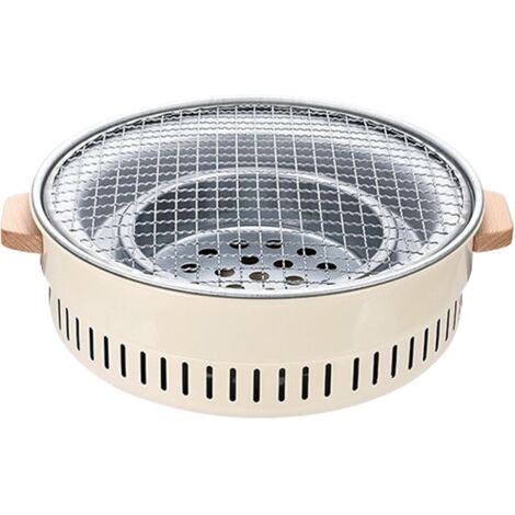 Barbecue Au Charbon,32 CM Portable Grille Anti-Adhésive - (1/5)
