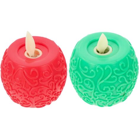 2pièces Bougies LED Électriques Bougies Chauffe-Plat (1/5)