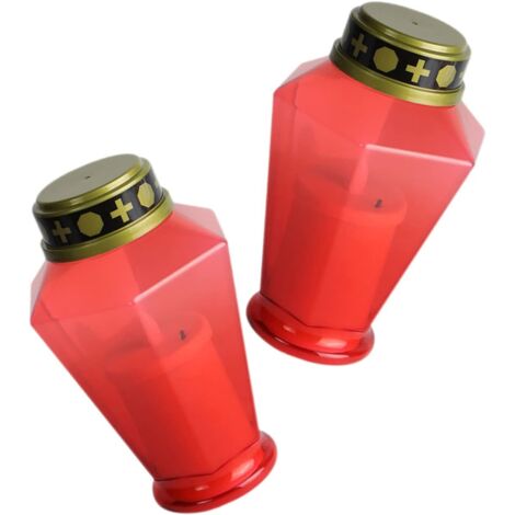 2pièces Bougie Led Sans Flamme Lot De Lampes Décoratives (1/5)