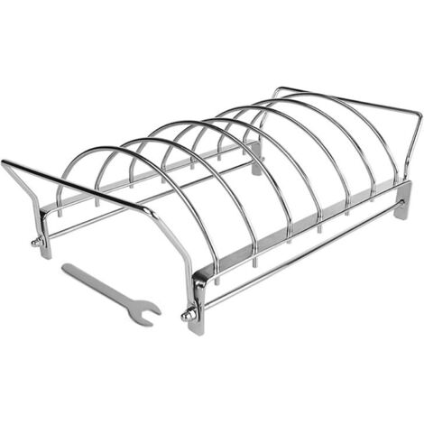 Porte-Côtes,Brochettes BBQ en Acier Inoxydable - Accessoire (1/5)