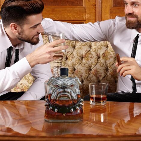 Carafe à Whisky - 300ml Décanteur en Verre Transparent (1/4)