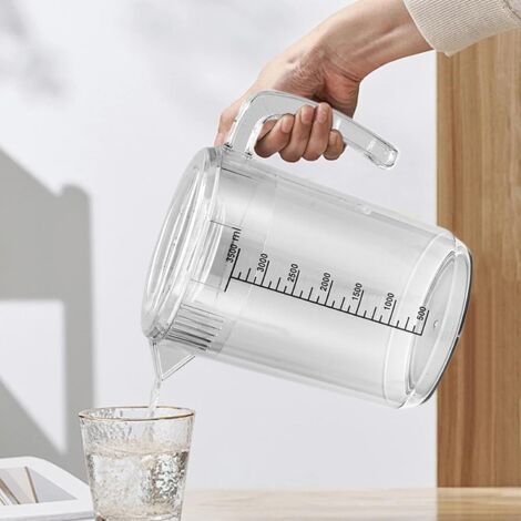 Pichet à Jus Pichet Transparent 2,5 Litres avec Marques de (1/4)