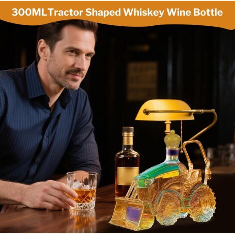 Carafe à Alcool - Carafe Vin en Forme de Tracteur 3D -