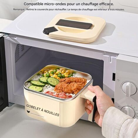 Bol À Nouilles - Casserole En Acier Inoxydable Avec Poignée (1/4)
