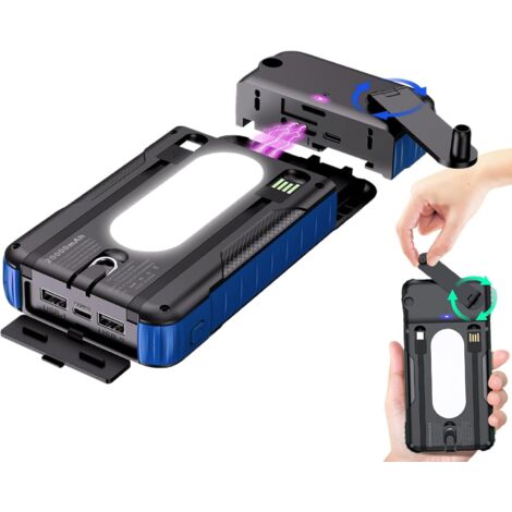 Batterie Externe À Panneau Solaire Antichoc avec Lampe (1/5)