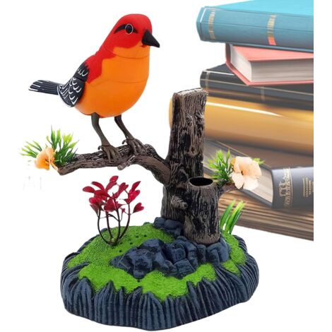 Oiseau Électronique Simulé - Porte-Stylo Chanteur (1/5)