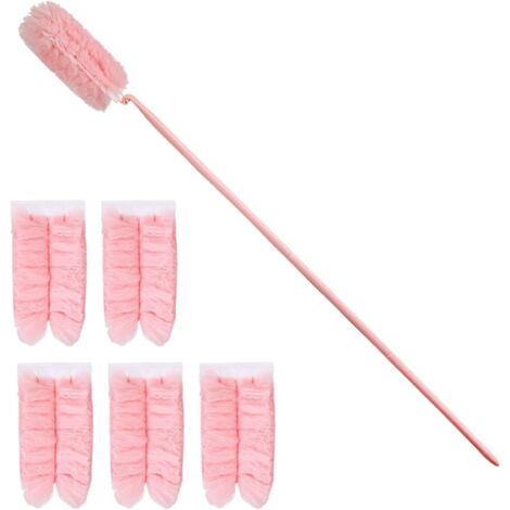 Petit Plumeau Dépoussiérant avec Manche Pliable Tête (1/5)