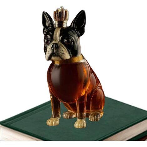Carafe à vin - Carafe en verre - Chien de chasse - Bouteille (1/5)