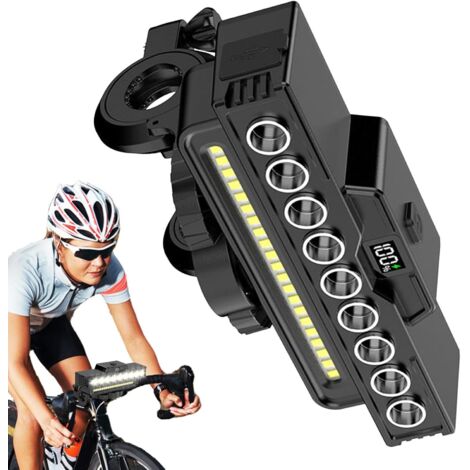 Phare de Vélo Étanche avec Klaxon de Sécurité,Accessoire (1/5)