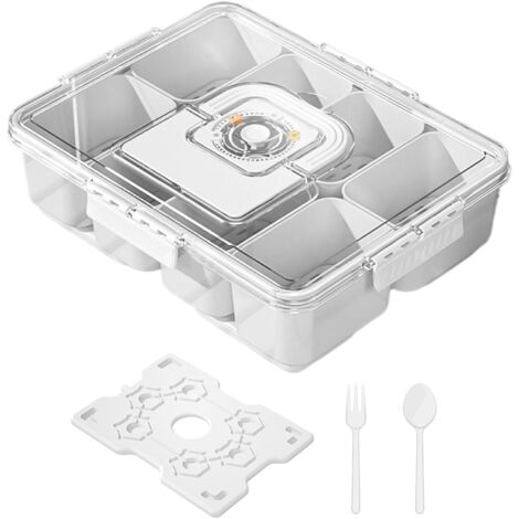 Boîte à goûter Plateau de service frais divisé, (1/5)