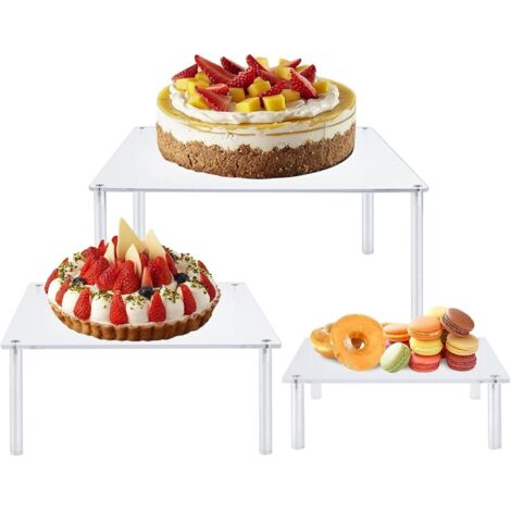 Disque à gâteau Acrylique Présentoir à gâteaux, présentoir à (1/5)