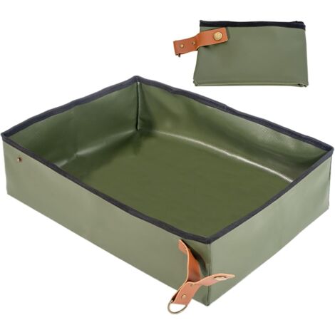 Litière portable pour chat - Pliable - Peu encombrante - (1/5)