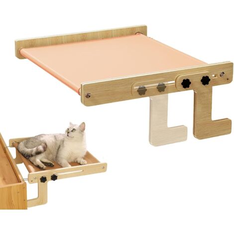 Hamac pour chat, lit de repos en bois pour chatons sans (1/5)