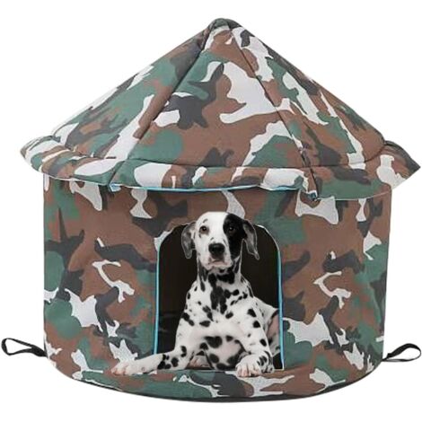 Maison pour Compagnie en Plein air,Niche pour Chat avec Toit (1/5)
