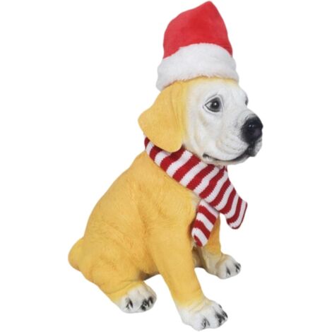 Statue de Chien de Noël, Figurine de Chien Figurines de (1/5)