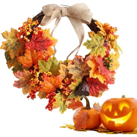 Couronnes d'automne pour Porte d'Entrée,Couronne de Fête des