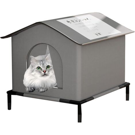 Maison d'extérieur pour chat - Maison d'hiver protégée (1/5)