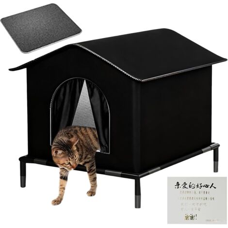 Abri d'extérieur pour Chat, Tente isolée Chaude Maison pour