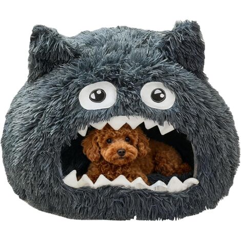 Lit pour chat Maison design avec entrée ouverte, coussin (1/5)