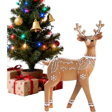 Figurine De Cerf Décoration D'Intérieur Sculpture D'Élan en (1/5)