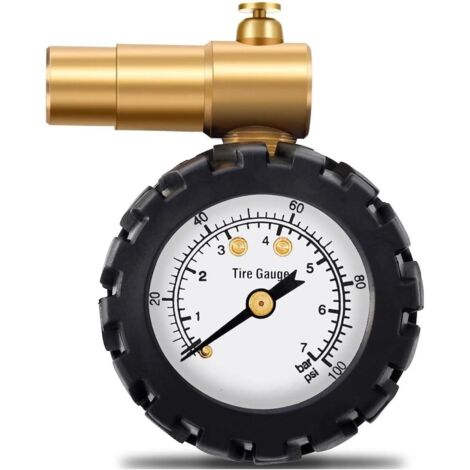 Pneu Jauge De Pression des Pneus 160psi 30 PSI Valve Épaisse (1/4)