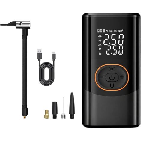 Pompe Électrique Portable,Gonfleur Intelligent sans Fil - (1/5)