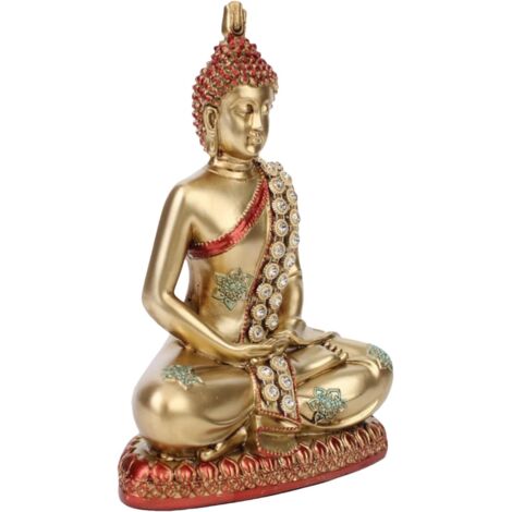 Stature de Bouddha doré Figurine décorative de Bouddha en (1/5)