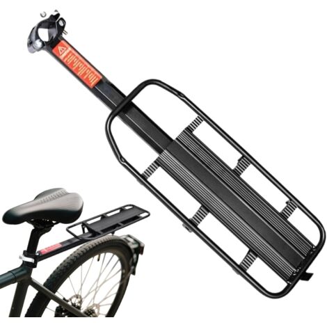 Porte-bagages arrière de vélo en d'aluminium pour vélos, (1/5)