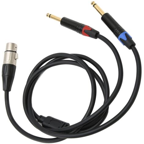 Double 6,35 Mm à Xlr y Splitter Câble Connecteurs Plaqués (1/5)