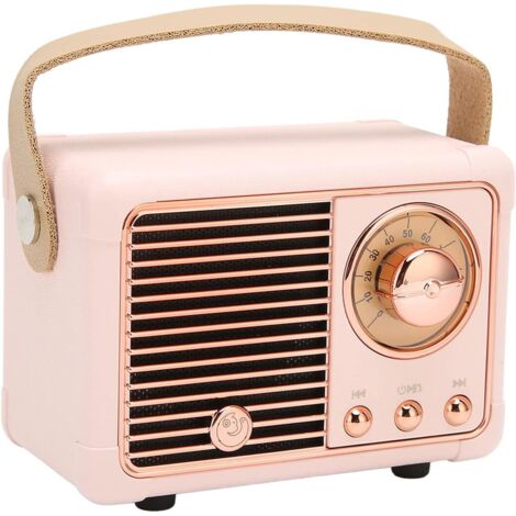 Haut-Parleur Bluetooth Rétro, Petit Haut-Parleur Bluetooth (1/5)