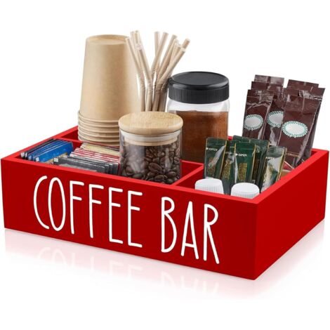 Organisateur de Café Station - Organisateur de Thé en Bois à (1/5)