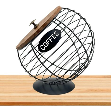 Porte-Dosettes de Café,Station en Fer à Ouverture Biseautée (1/5)