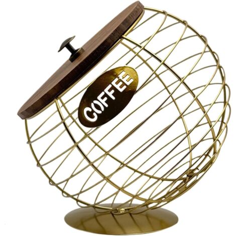 Panier à capsules de café, avec couvercle et grand espace de (1/5)