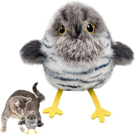Jouet pour Chat Oiseau Gazouillant Interactif, Oiseau À (1/5)