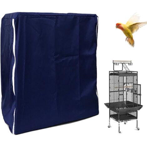 Housse de cage à oiseaux, lavable, opaque, grande housse de