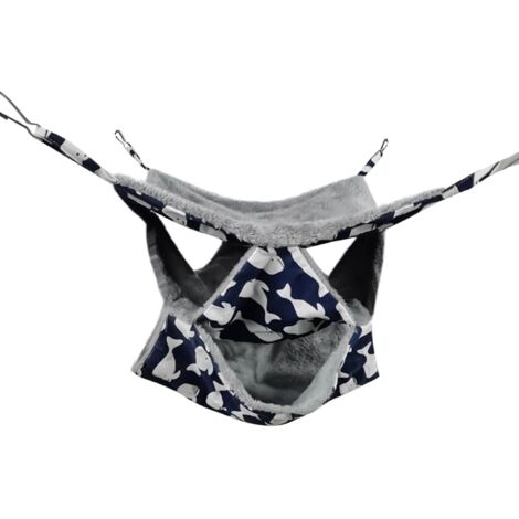 Hamac pour cage - Doux et chaud - Lavable - Avec crochets - (1/5)