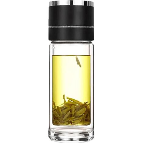 Gourde en verre - Bouteille en verre double couche pour (1/5)