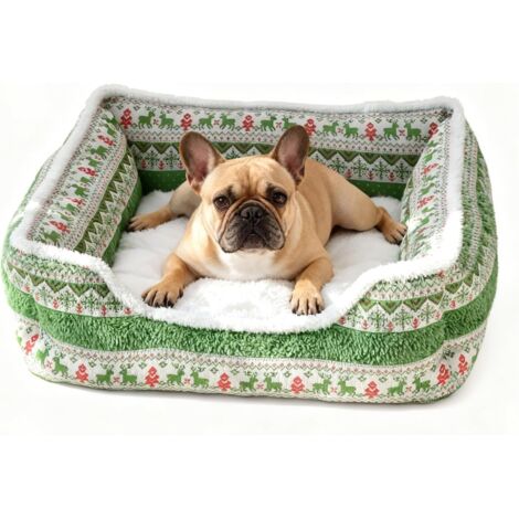 Niche Pour Chien De Noël, Confortable En Peluche Traîneau (1/5)