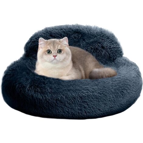 Lit Calmant pour Chien en Forme de Donut - Lit Donut Rond en (1/5)
