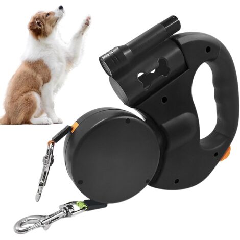 Laisse double pour deux chiens avec lumière LED (1/5)